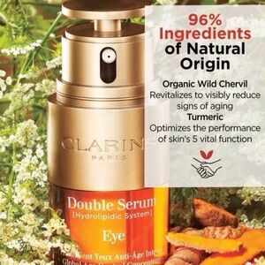 Clarins Double Serum Eye - Gold and White